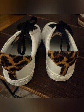 J. Crew Women's Sneakers with Leopard Accent
